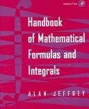 Cover for Handbook of mathematical formulas and integrals