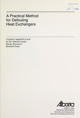 Cover for A practical method for defouling heat exchangers