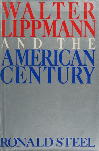 Cover for Walter Lippmann and the American century