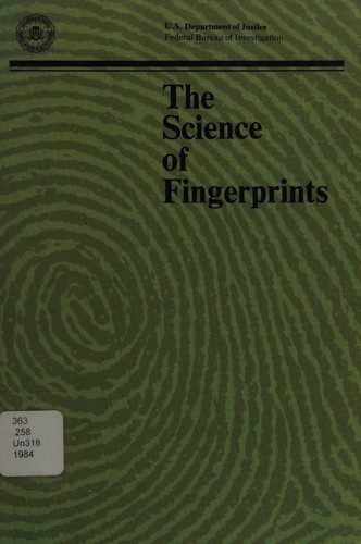 Cover for The Science of fingerprints