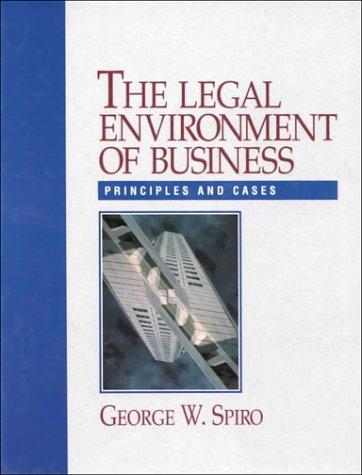 Cover for Legal Environment Of Business, The