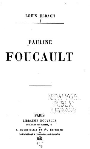Cover for Pauline Foucault