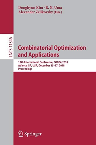 Cover for Combinatorial Optimization and Applications