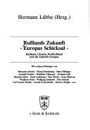 Cover for Russlands Zukunft, Europas Schicksal