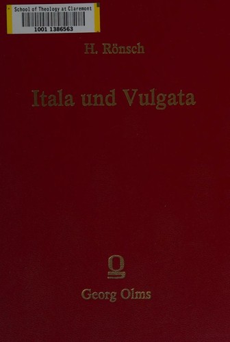 Cover for Itala und Vulgata