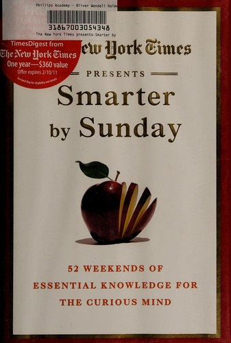 Cover for The New York times presents Smarter by Sunday