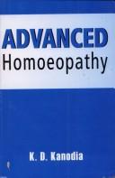 Cover for Advanced Homoeopathy