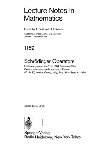 Cover for Schrödinger operators