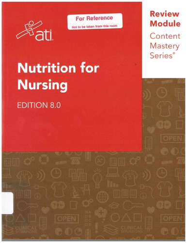 Cover for Nutrition for Nursing Edition 8.0