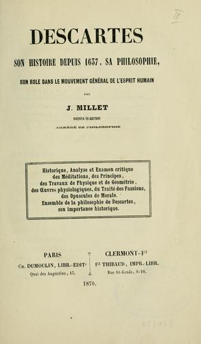 Cover for Descartes