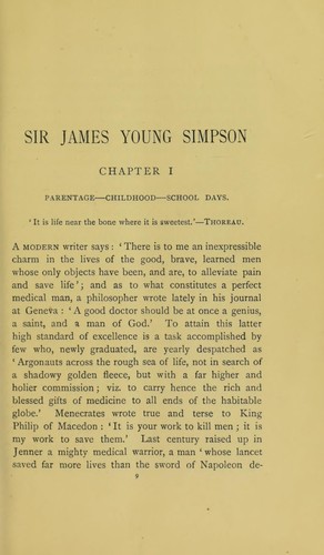 Cover for Sir James Y Simpson