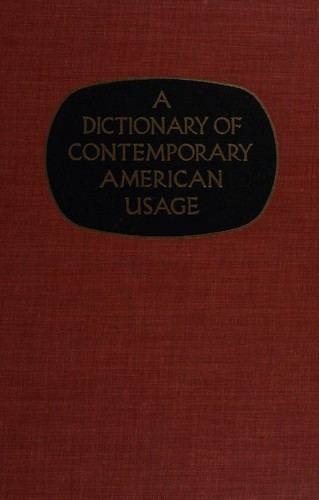 Cover for Dictionary of Contemporary American Usage
