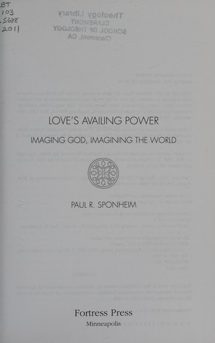Cover for Love's availing power