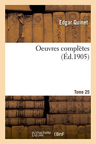 Cover for Oeuvres complètes. Tome 25