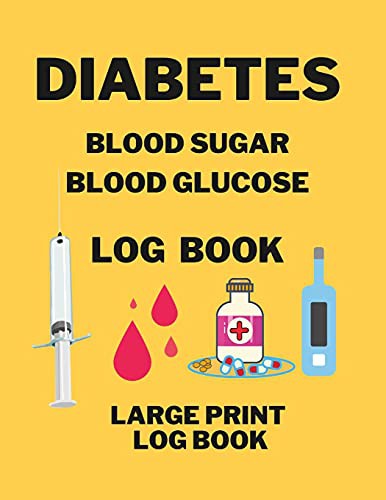 Cover for Diabetes Blood Sugar Blood Glucose Log Book