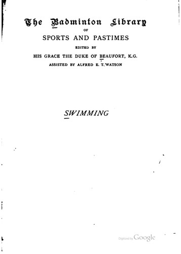Cover for The Badminton Library of Sports and Pastimes