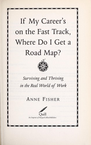 Cover for If my career's on the fast track, where do I get a road map?