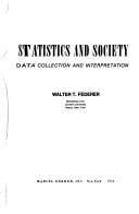 Cover for Statistics and society