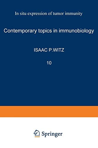 Cover for In Situ Expression of Tumor Immunity