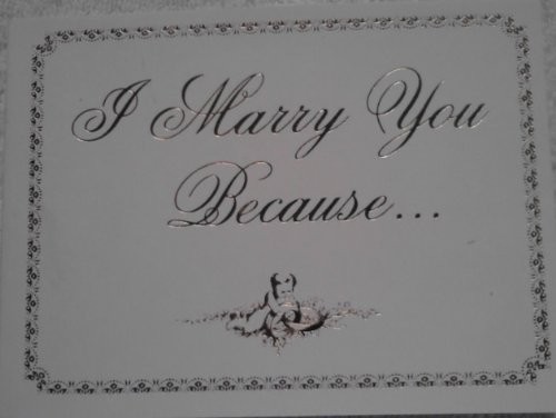 Cover for I Marry You Because...