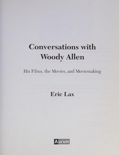 Cover for Conversations with Woody Allen
