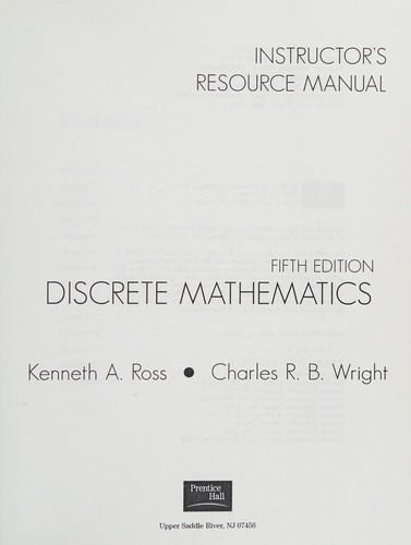 Cover for Discrete Mathematics Ism Sup