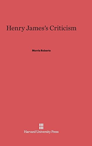 Cover for Henry James's Criticism