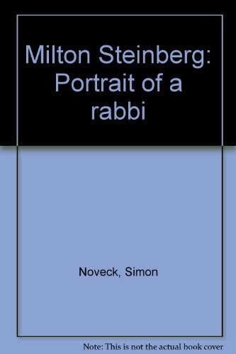 Cover for Milton Steinberg
