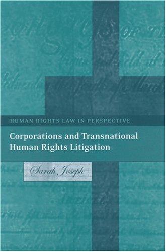 Cover for Corporations And Transnational Human Rights Litigation (Human Rights Law in Perspective)