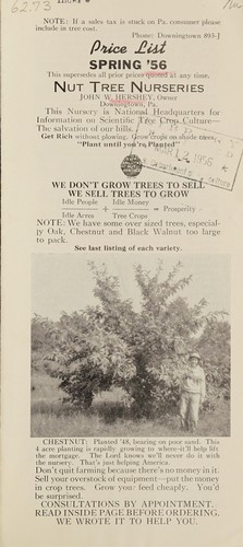 Cover for Price list, spring '56