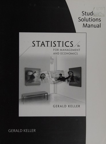 Cover for Statistics for Management and Economics