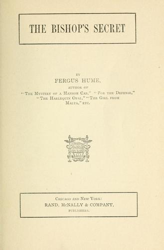 Cover for The bishop's secret