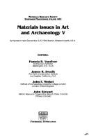 Cover for Materials Issues in Art and Archaeology V
