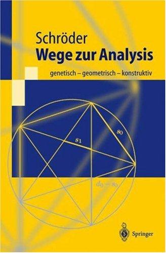 Cover for Wege zur Analysis