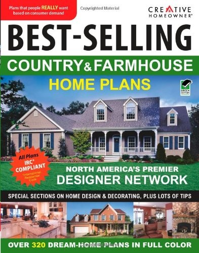 Cover for Best-Selling Country & Farmhouse Home Plans (CH) (English and English Edition)