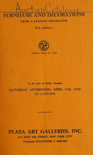 Cover for Furniture and decorations