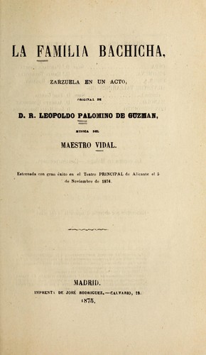 Cover for La familia Bachicha