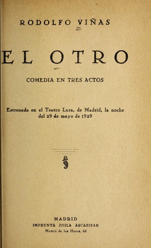 Cover for El otro