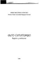 Cover for Alto Catatumbo: región y ambiente
