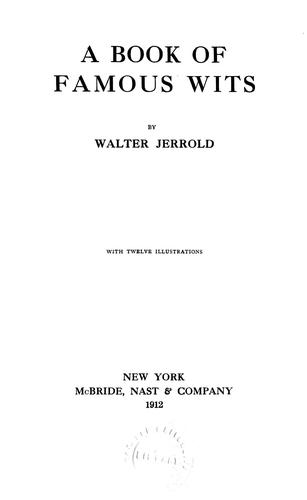Cover for A book of famous wits.