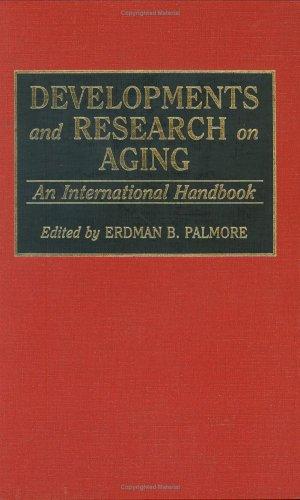Cover for Developments and research on aging