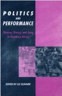 Cover for Politics and performance