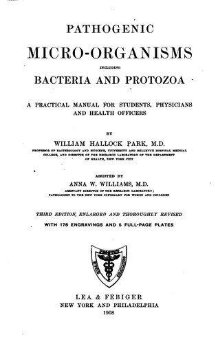 Cover for Pathogenic Micro-organisms Including Bacteria and Protozoa: A Practical ...