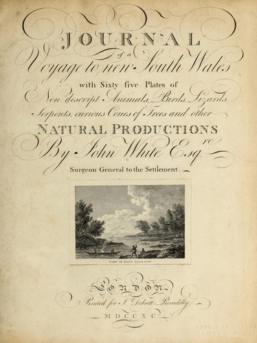 Cover for Journal of a voyage to New South Wales