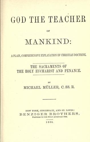 Cover for The Sacraments of the Holy Eucharist and Penance.