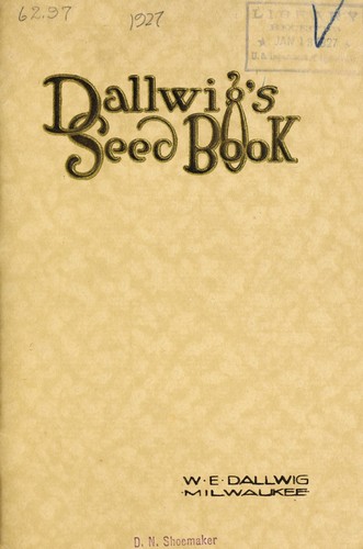 Cover for Dallwig's seed book