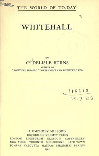 Cover for Whitehall.