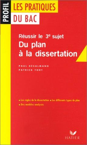Cover for Du Plan a La Dissertation