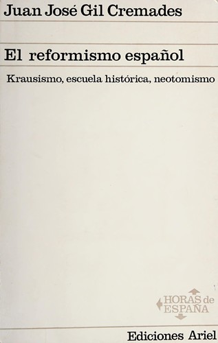 Cover for El reformismo español