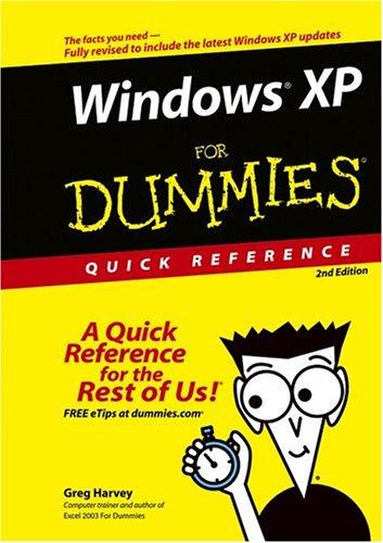 Cover for Windows XP for Dummies Quick Reference